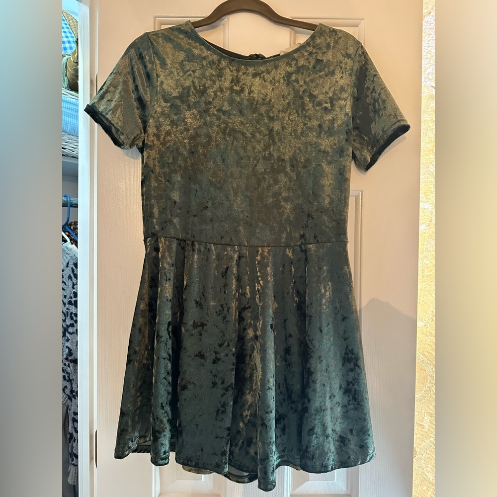 Molly Green velvet romper